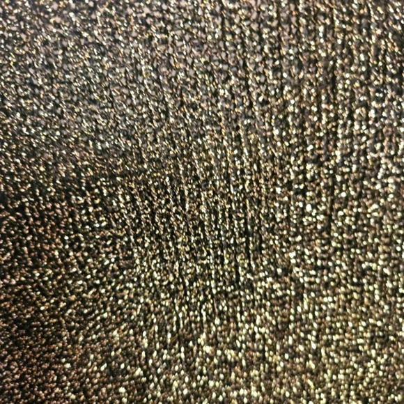 Vintage Gold Metallic Knit Sweater Tunic - Picture 5 of 6